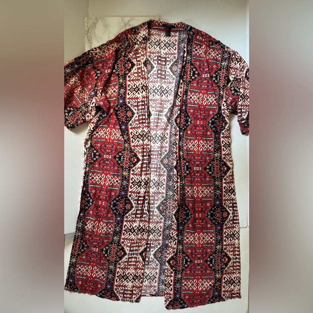 Forever21 Open Front Duster Size  M. Excellent condition.